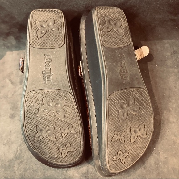 ALEGRIA Sz 41 Allie Yeehaw Western Inspired Comfort Clogs With Strap Shoes - Picture 12 of 12